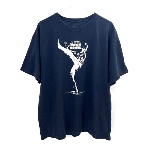 The Man Who Sold The World David Bowie Black T-Shirt - Picture 1 of 5